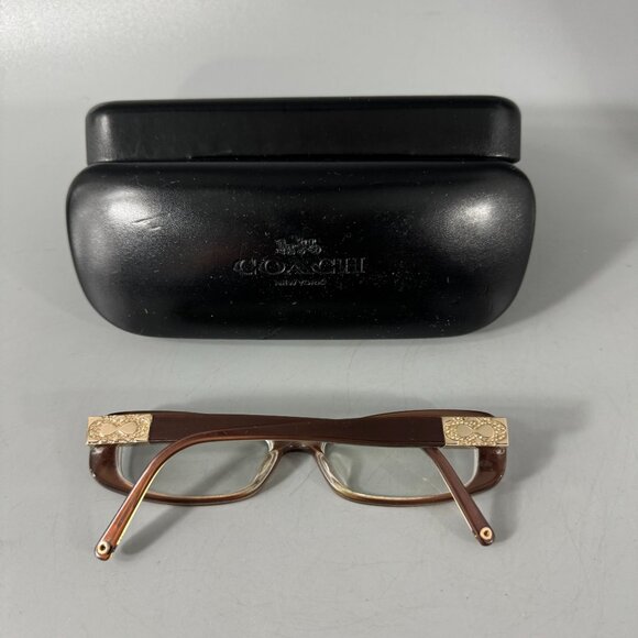 Coach Women's Eyeglasses Fionna 2010 Brown Rectangular Frame 49[]16 130 - Picture 11 of 12